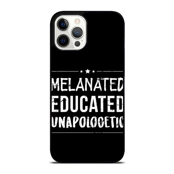Melanated Educated Unapologetic Melanin iPhone Case - Picture 1 of 1